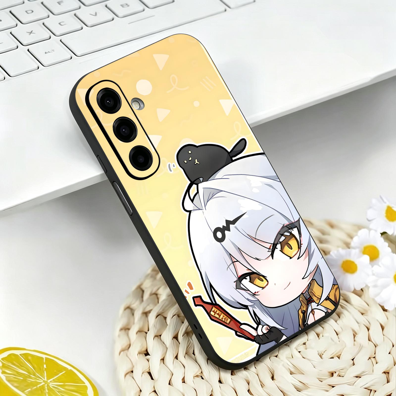 Matte Pc Case - Zenless Zone Zero Yixuan、Samsung A57、A56、A37、A27、A17、A36、A26、A55、A35用、ブラックマットソフトケース