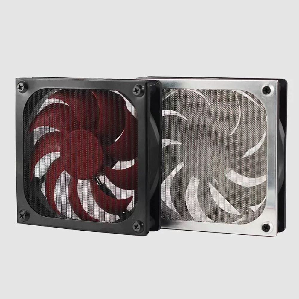 Dust Filter Pc - メッシュカバー防錆コンピュータファンフィルターグリルアルミシルバーブラックダストフィルターカバーダストカバーコンピュータ冷却