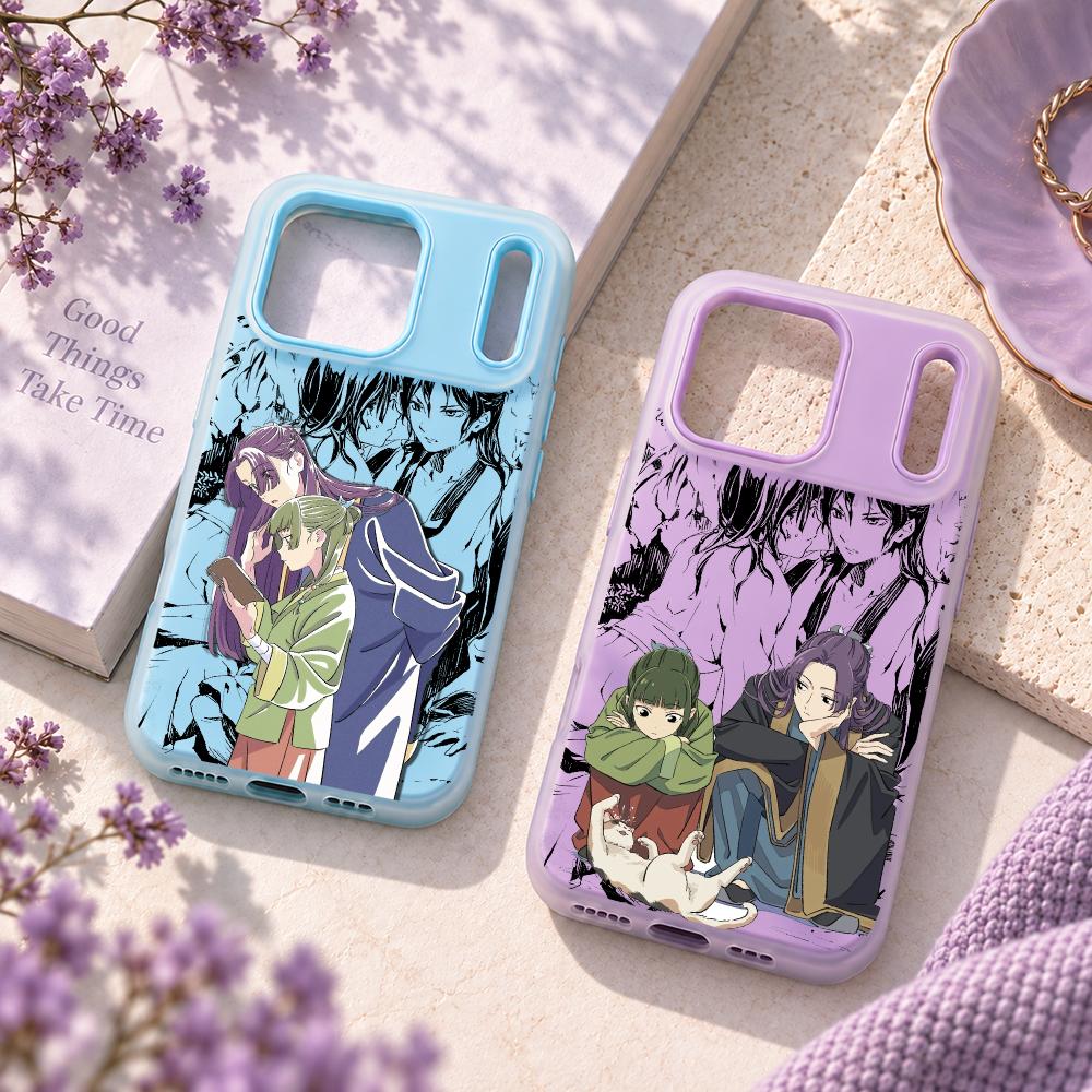 Matte Pc Case - 「A-Apothecary Diaries」アニメデザインのiPhone 18、17、16、15、14、13 Pro Max用スマホケース。2-in-1のジェリーケース、ソフトマットカバー。