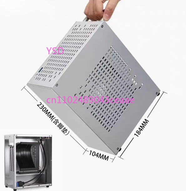 Case Fans - SKTC A07 全アルミニウム ITX ミニゲームケース 4.3L