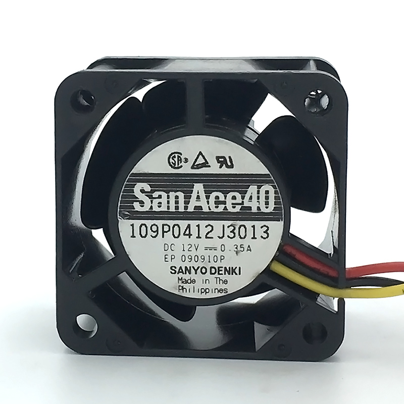 Case Fans - 新しいサンエース40 4センチメートルサーバーファン4028 40*40*28ミリメートル12v 0.35Aサーバケース冷却ファンと109P0412J3013 3PIN