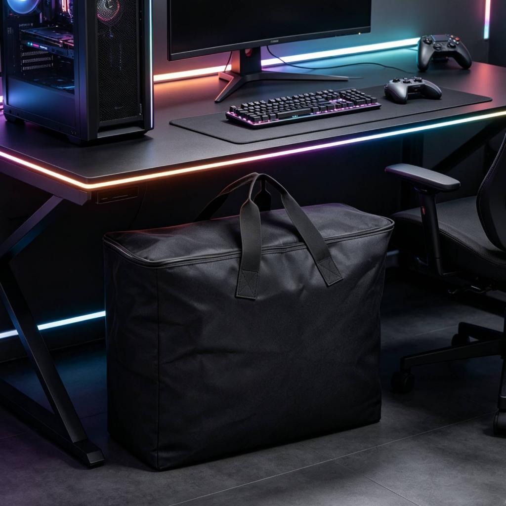 Pc Chassis - コンピューター用デスクトップケース、オックスフォード生地製、メインプロセッサ収納バッグ、持ち運びや旅行に便利。