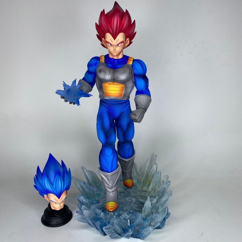 ドラゴンボール超サイヤ人ベジータダブルヘッドスカルプチャーア - Case Fans のレビューと価格