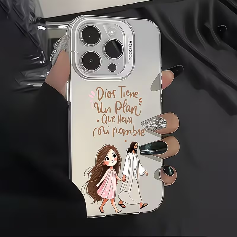 可愛い女の子が神とともに歩くマット仕上げのiPhoneケース - Mini Pc Case のレビューと価格