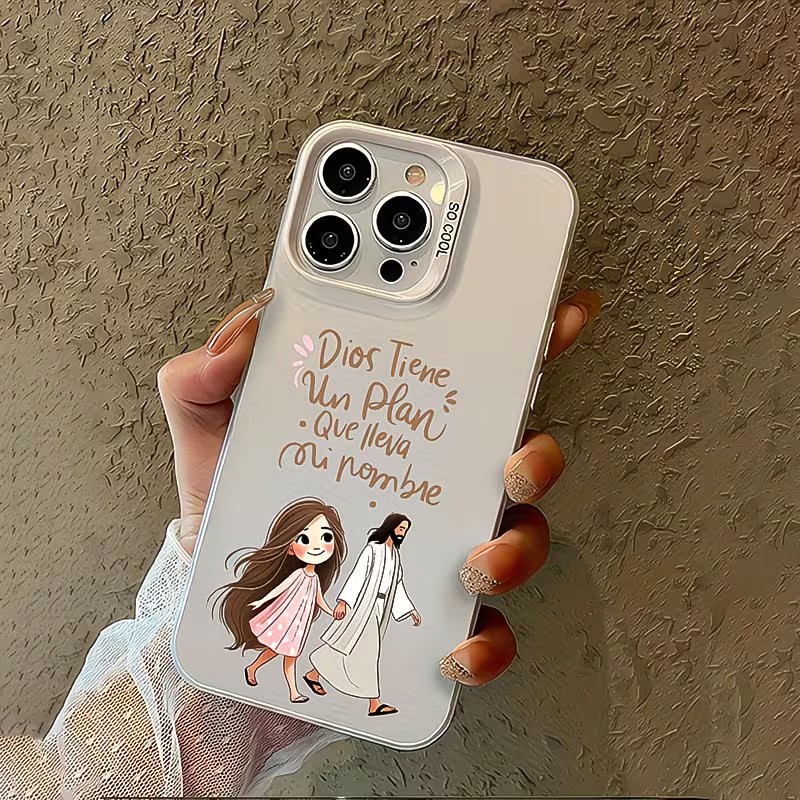 可愛い女の子が神とともに歩くマット仕上げのiPhoneケース - Mini Pc Case のレビューと価格