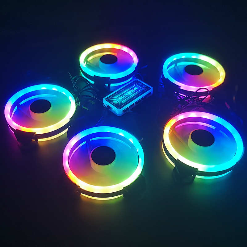 Coolmoon ケースファン PC 冷却 RGB ファン  - Case Fan Controller のレビューと価格