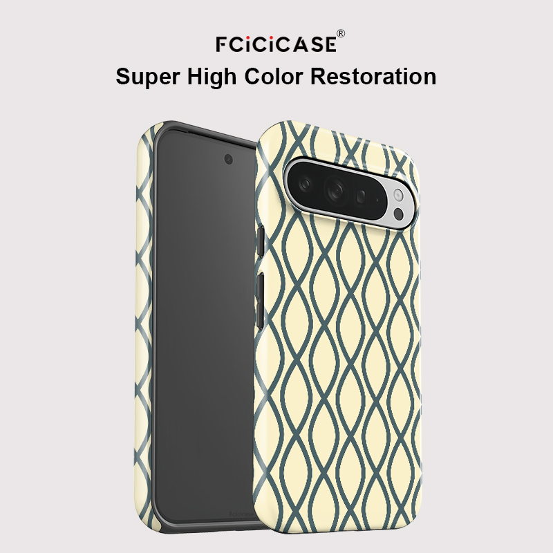 Fcicicase ファッションストライププリントスマホケー - Matte Pc Case のレビューと価格